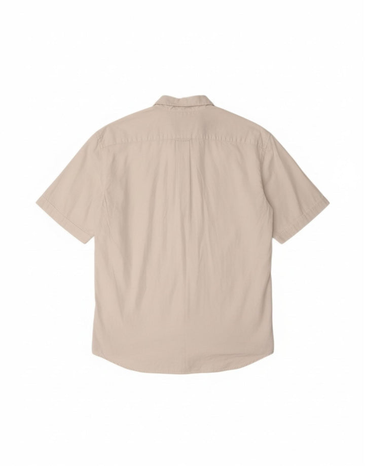 Camisa masculina de manga curta NAVIGARE XL algodão branco