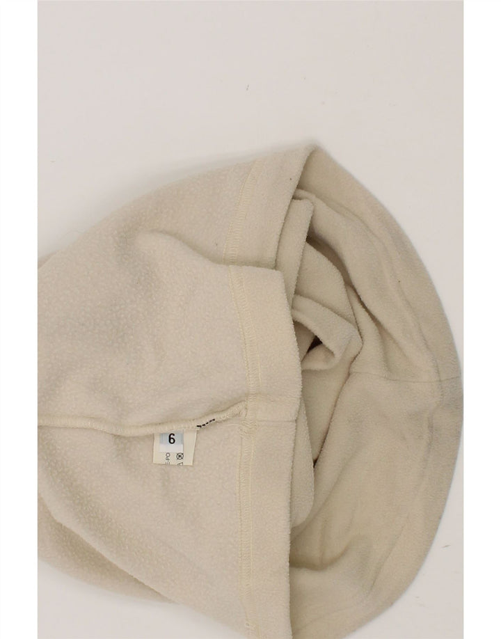THINK PINK Girls Roll Neck Fleece Jumper 5-6 Years Beige Polyester Vintage Think Pink and Second-Hand Think Pink from Messina Hembry 