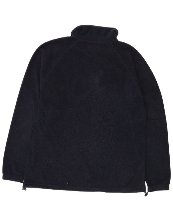 Kappa Mens Zip Neck Fleece Jumper Medium Navy Blue Polyester Sports