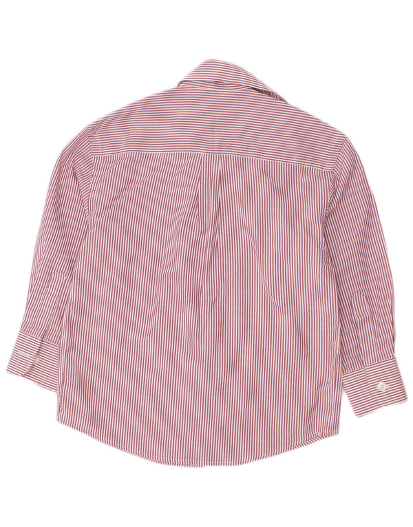 Ralph Lauren Boys Blake Relaxed Fit skjorte 3-4 år rød nålestribet bomuld