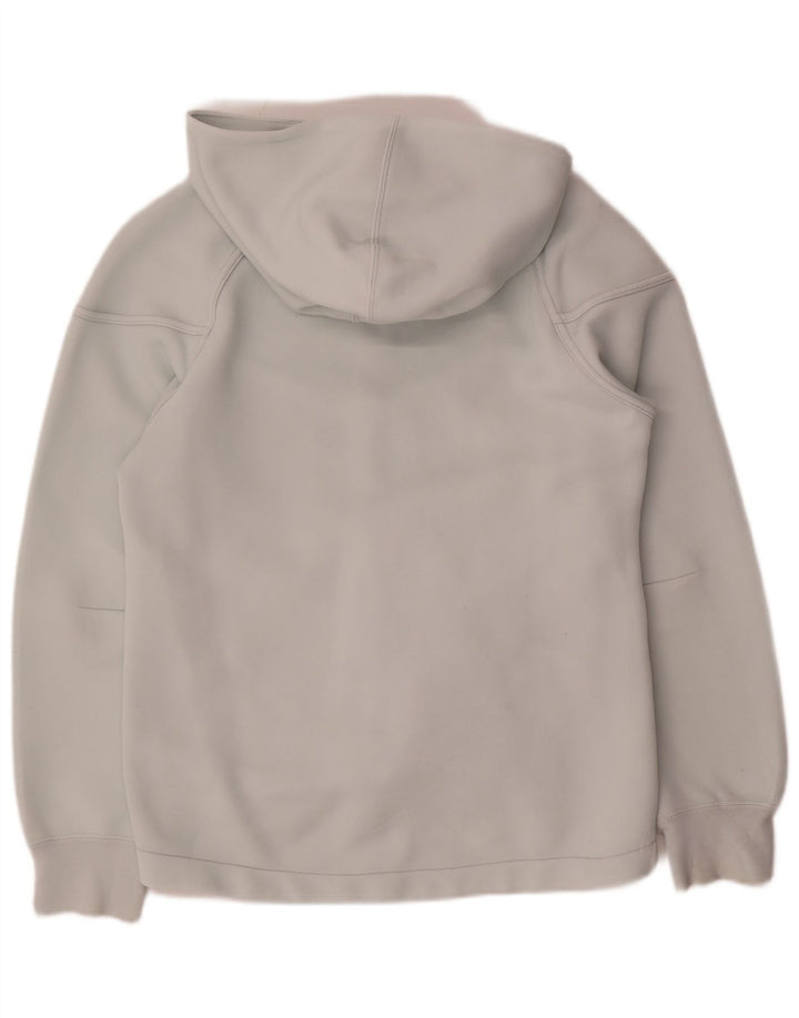 Nike Womens Zip Hoodie Sweater UK 14 Medium Grey