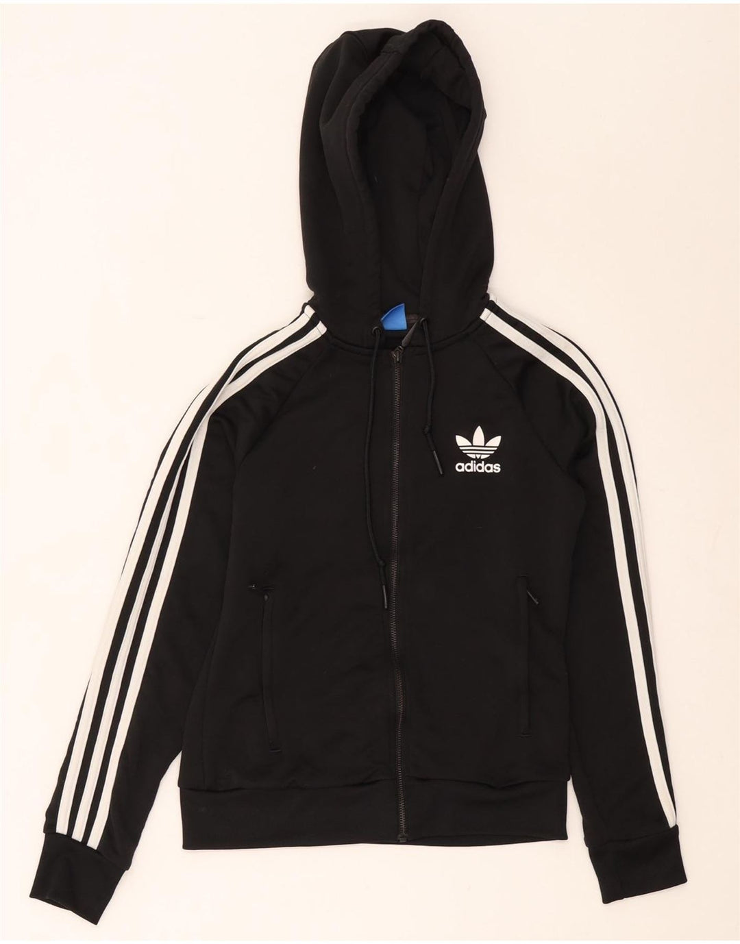 Adidas Dame Hættetrøje Sweater UK 8 Small Black Polyester