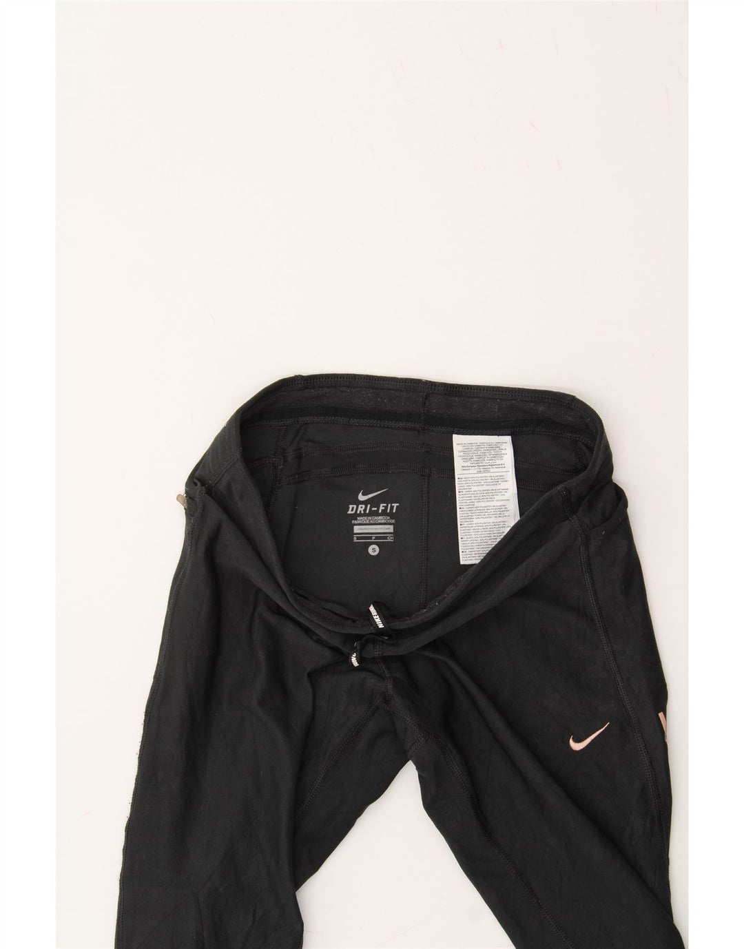 NIKE Womens Dri Fit Leggings UK 8 Small  Black Polyester Vintage Nike and Second-Hand Nike from Messina Hembry 