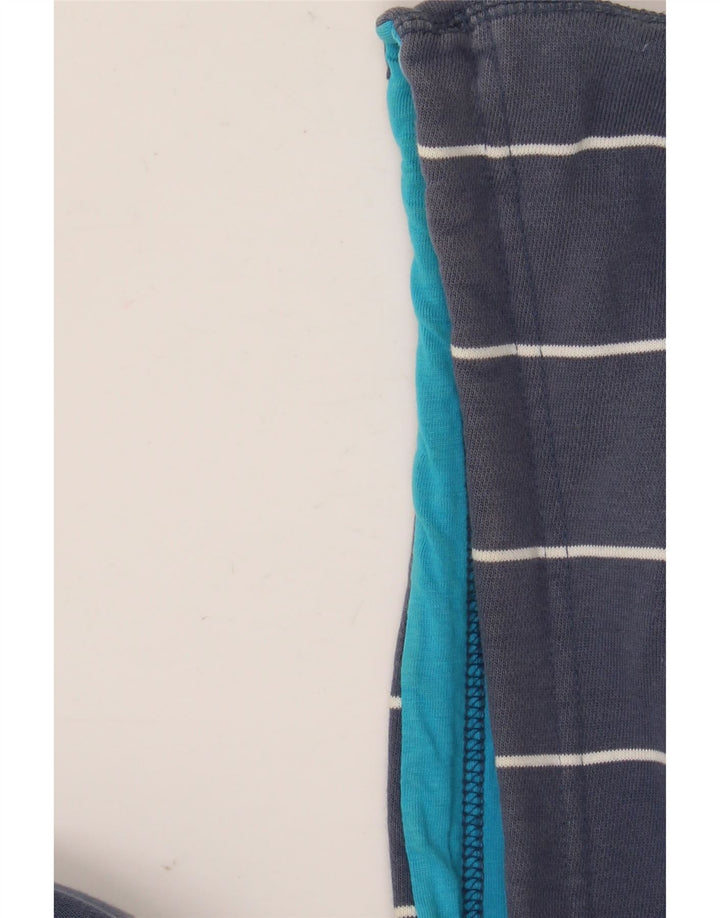 Puma Mens Hoodie Jumper Large Navy Blue Striped
