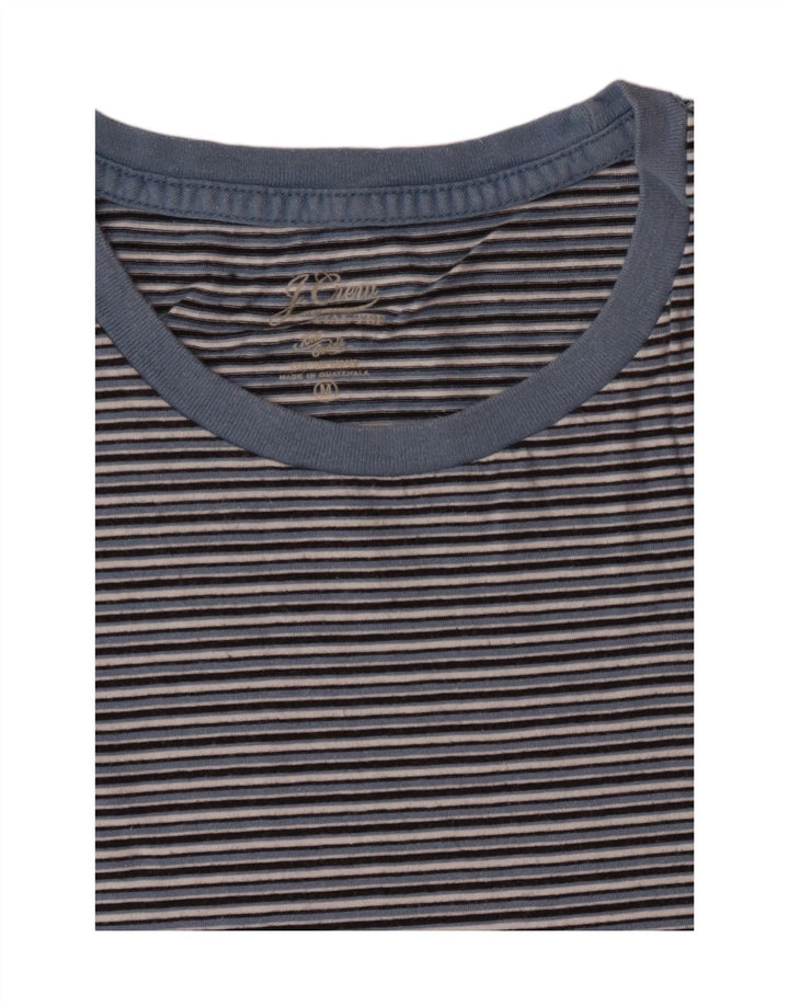 J. CREW Womens T-Shirt Top UK 14 Medium Blue Striped