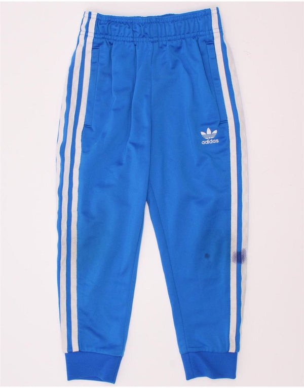 Adidas Jungen Trainingshose Jogger 5-6 Jahre Blau Polyester