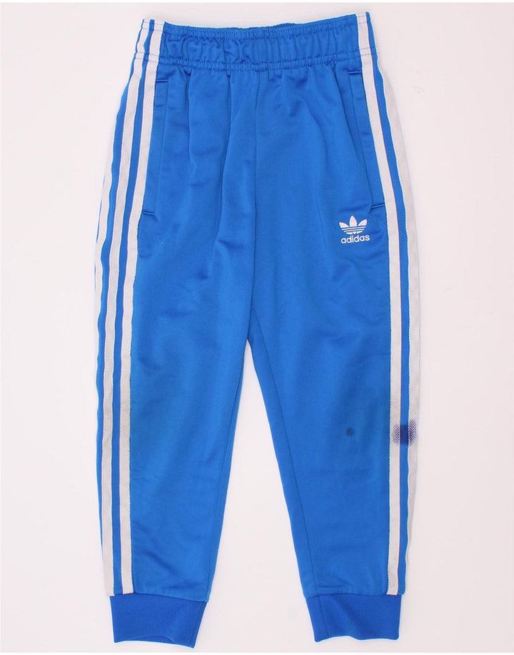 Adidas Jungen Trainingshose Jogger 5-6 Jahre Blau Polyester