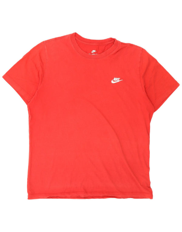 T-shirt da uomo Nike Top Large rossa in cotone