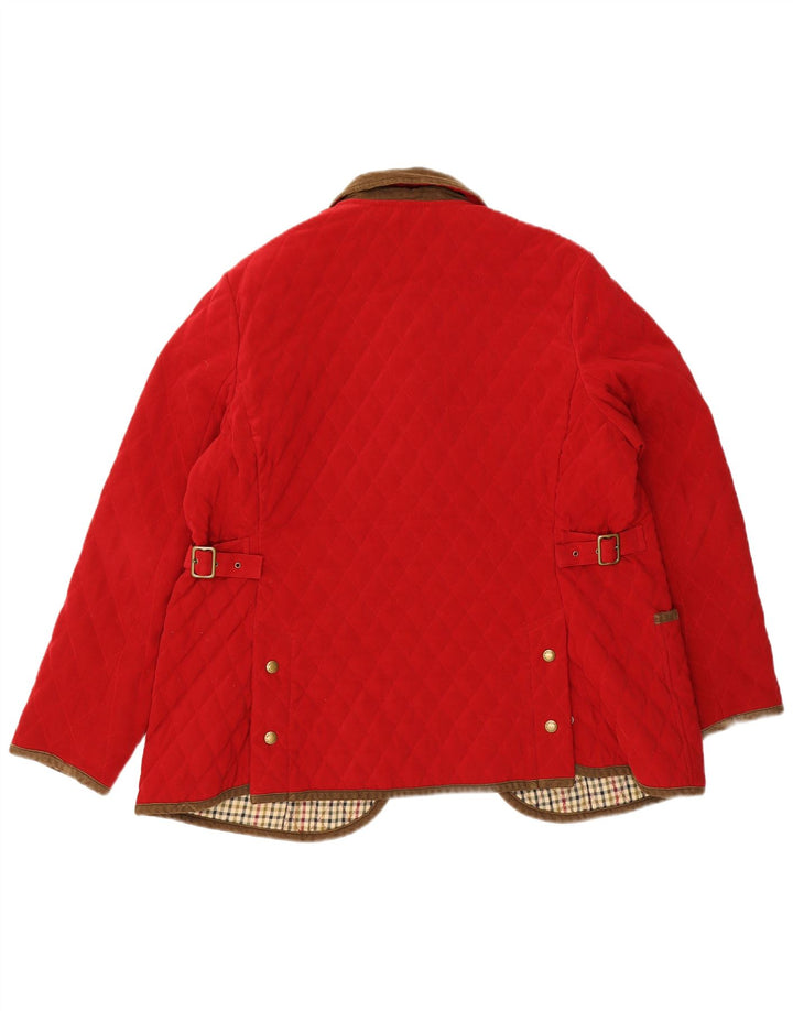 Orvis Chaqueta acolchada extragrande para mujer Reino Unido 16 Poliéster rojo grande