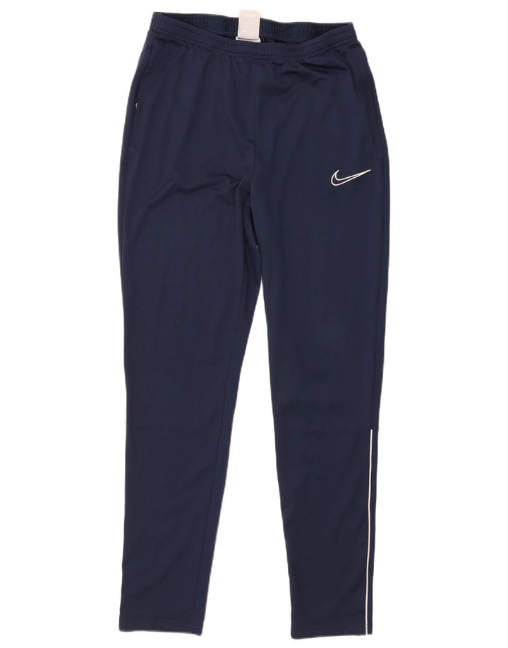Nike Mens Dri Fit Tracksuit Trousers Medium  Navy Blue Polyester