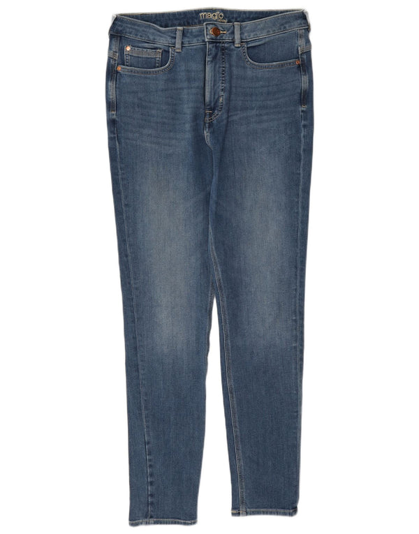 Marks & Spencer Damskie Skinny Jeans UK 12 Medium W28 L28 Niebieskie bawełniane