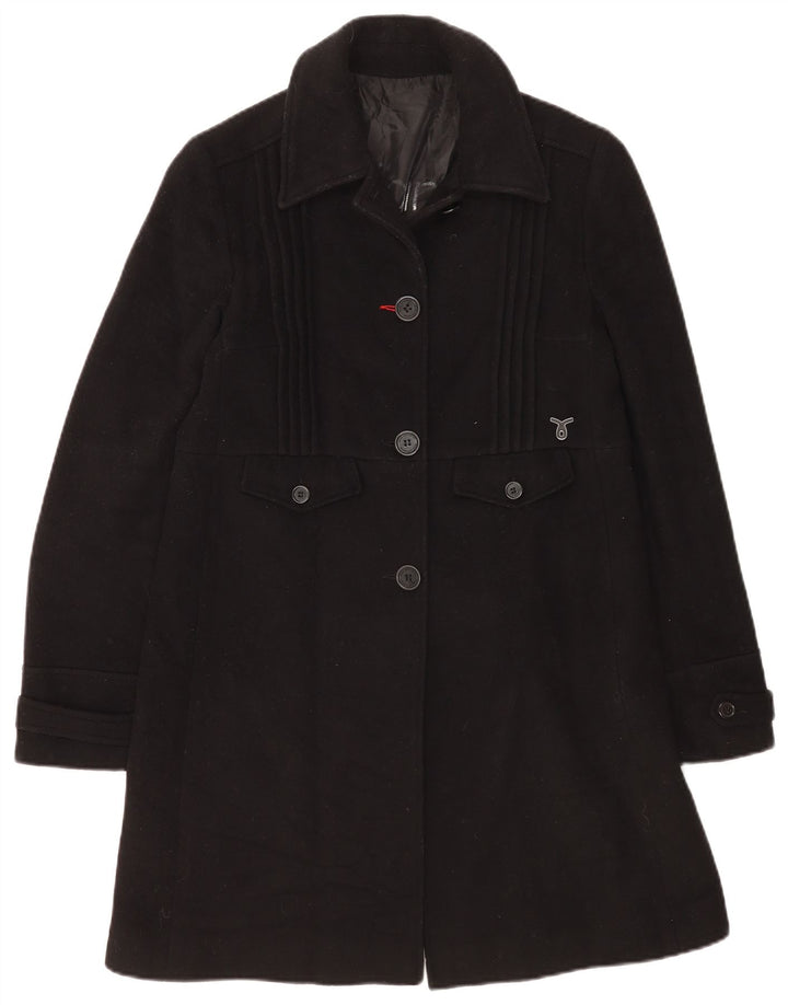 Płaszcz damski Calvin Klein Jeans UK 14, duży, czarny, wełniany