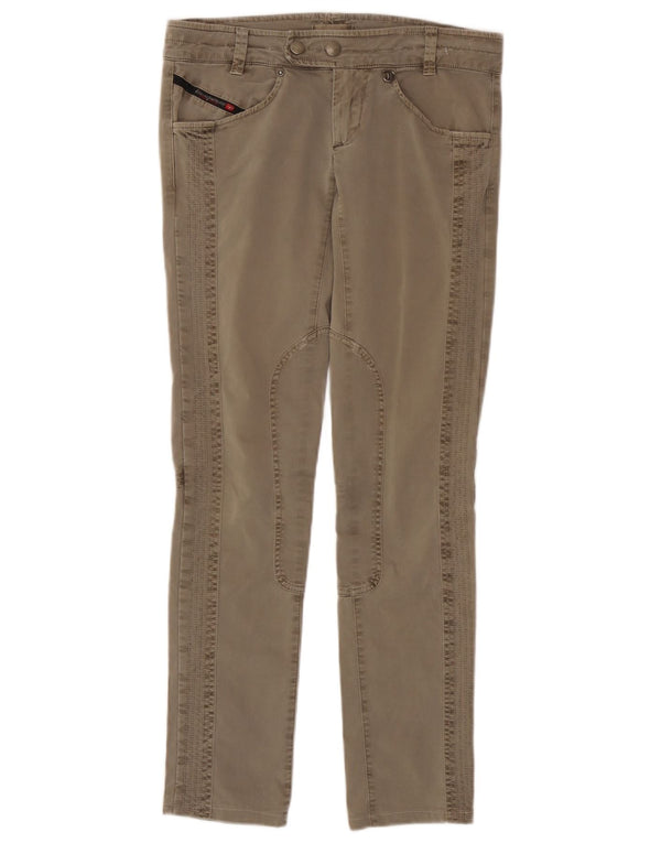 Damskie spodnie typu slim casual Diesel W27 L30 szare