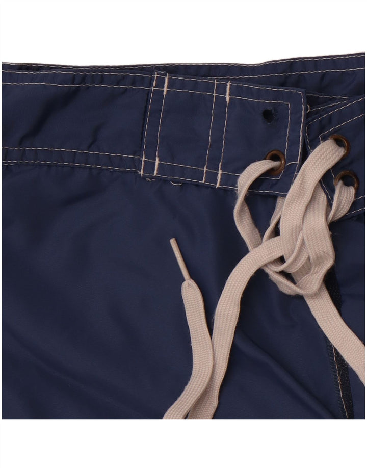 VINTAGE Mens Swimming Shorts Medium  Navy Blue
