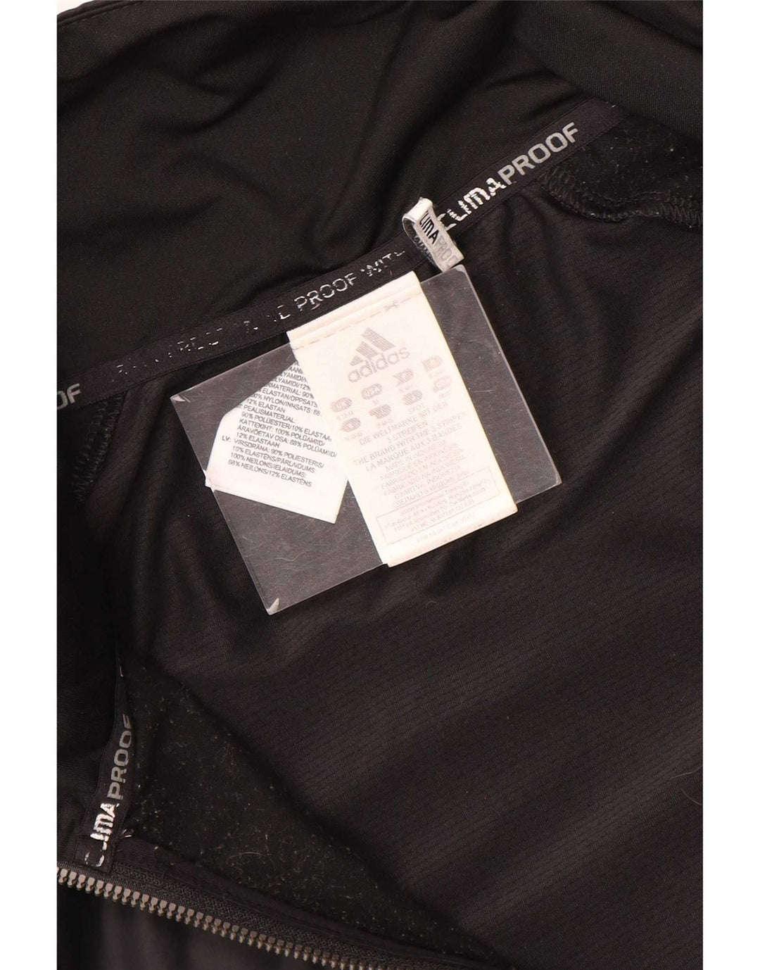 Giacca da tuta da donna Adidas Clima Proof UK 12/14 media nera