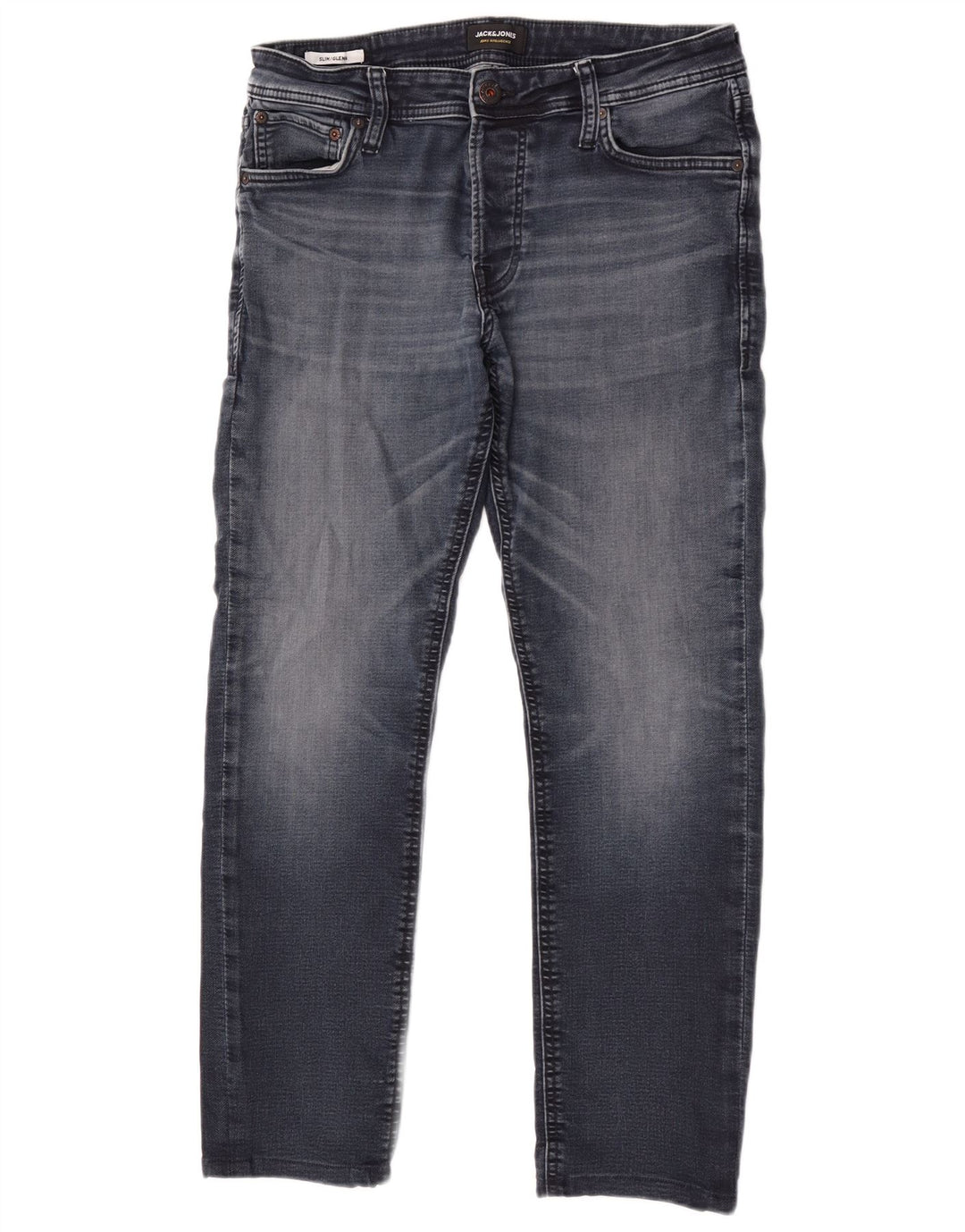 Jack & Jones Mens GLENN Slim Jeans  W33 L30 Blue Cotton