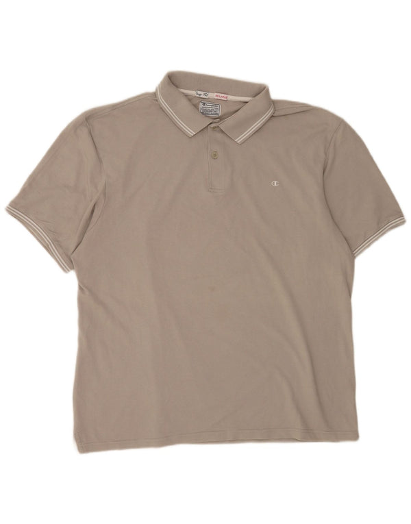 Champion Herren Easy Fit Poloshirt 3XL Grau Baumwolle