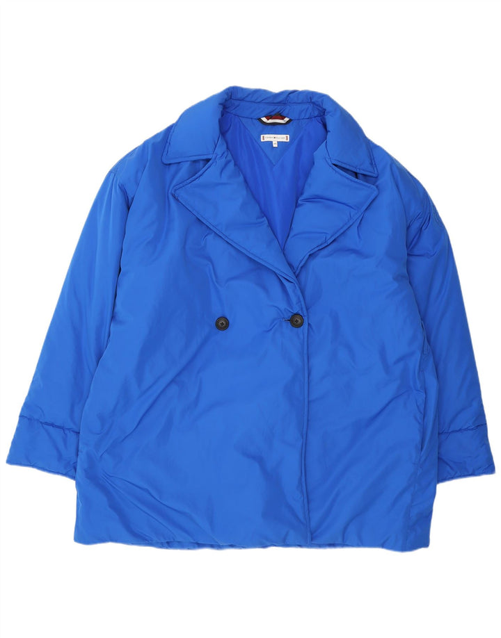Tommy Hilfiger Womens Padded Jacket UK 20 2XL Blue Polyester