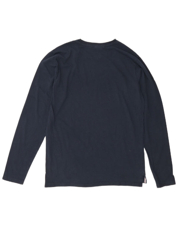 Fila Homme Tennis Graphic Top Manches Longues IT 50 Bleu Marine Moyen Coton
