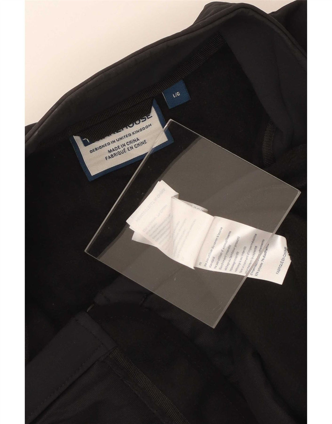 Mountain Warehouse Veste de survêtement pour homme en polyester Noir Taille L