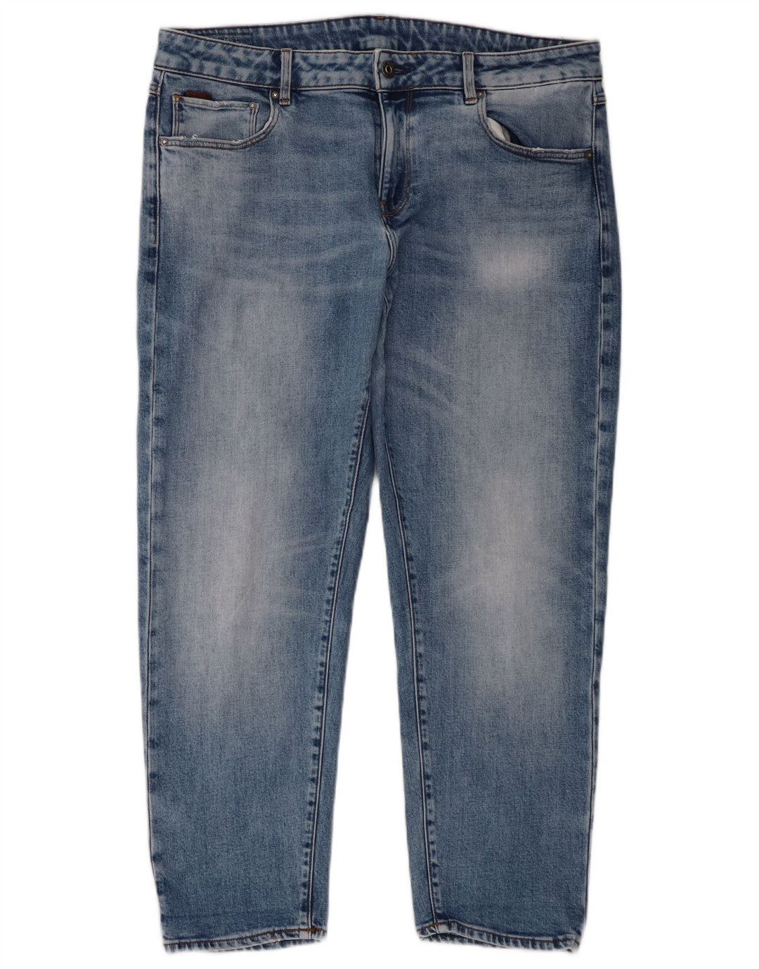 G-Star Mens Straight Jeans W32 L27 Blue Cotton