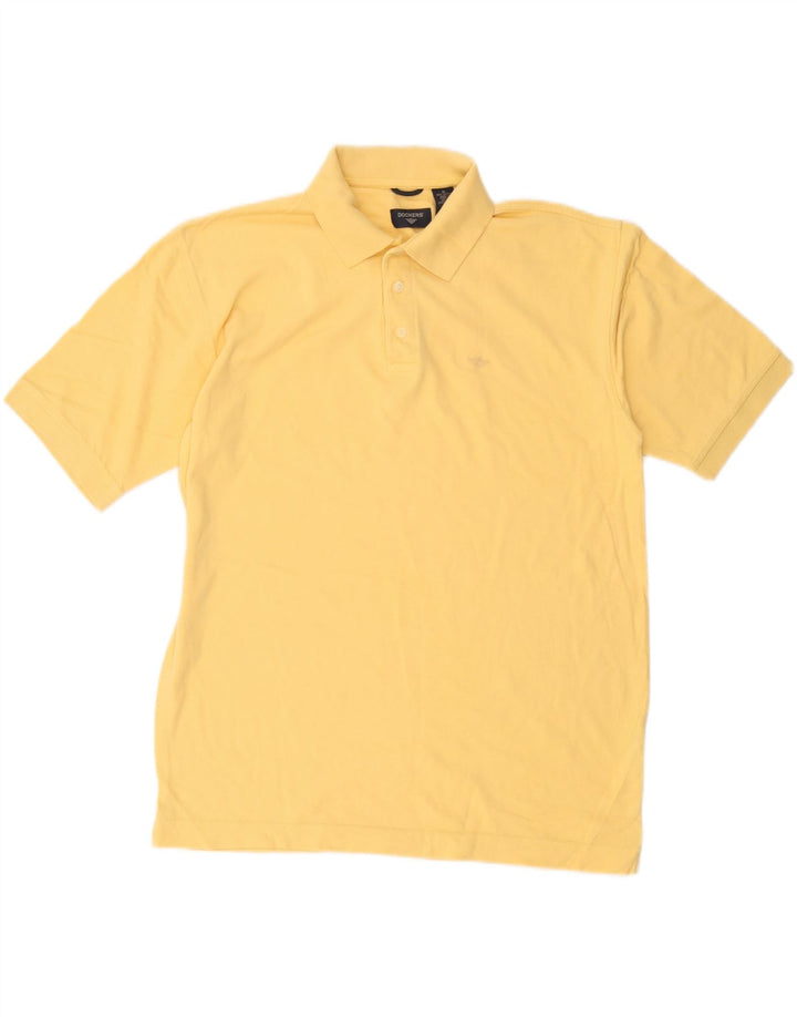 Polo da uomo Dockers in cotone giallo medio