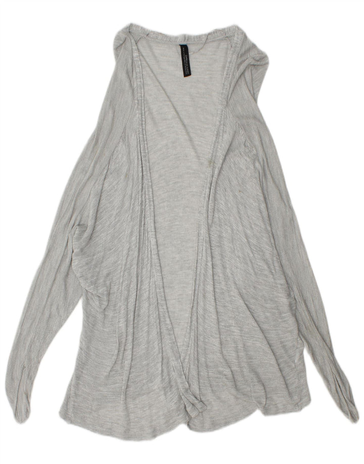 Maglione cardigan aperto da donna Zara UK 12 Grigio medio