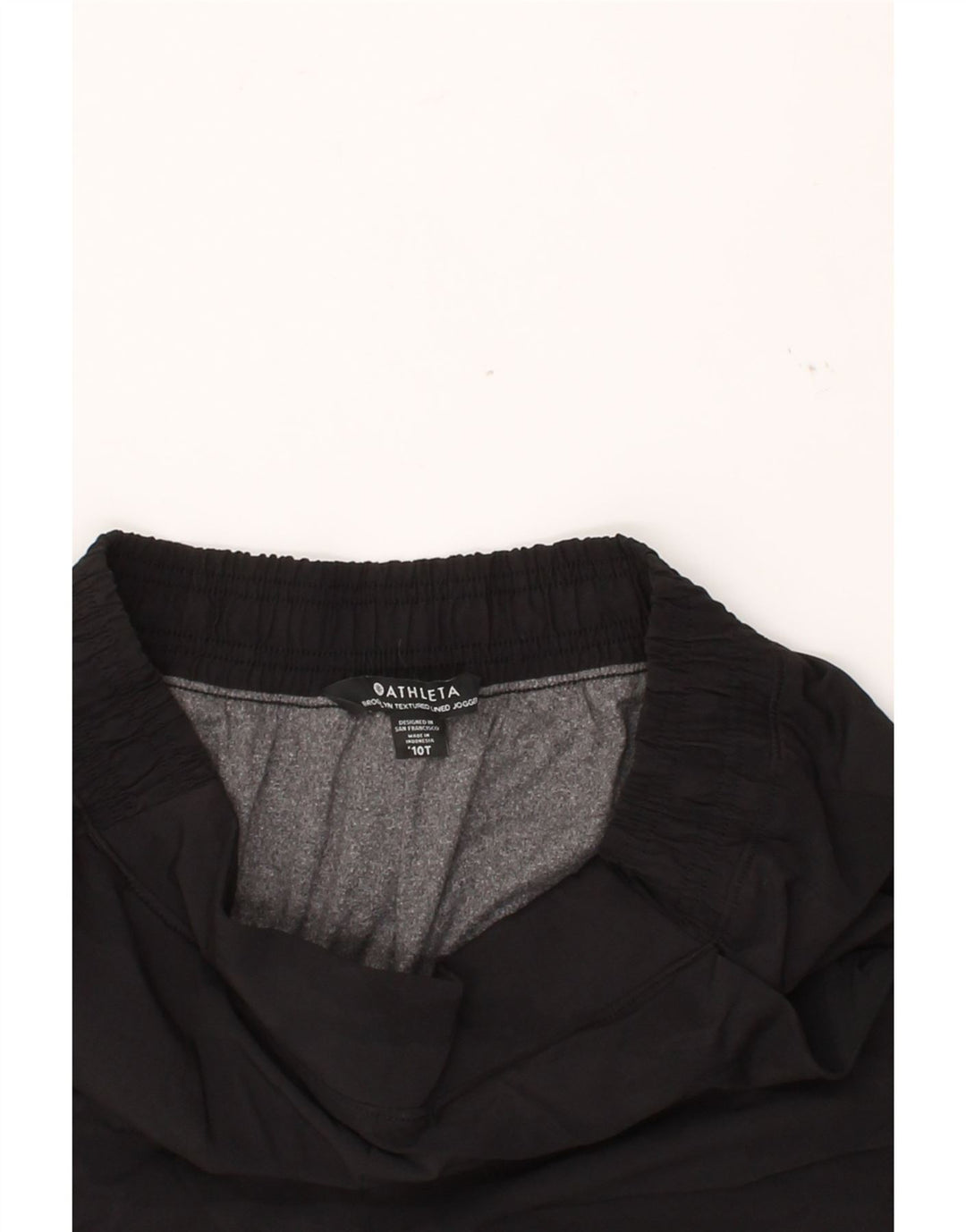 ATHLETA Womens Tracksuit Trousers Joggers US 10 Large  Black Polyester Vintage Athleta and Second-Hand Athleta from Messina Hembry 