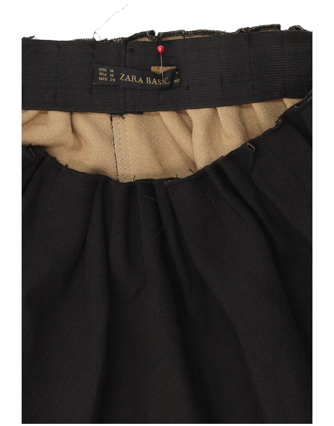 Zara A-line nederdel Medium W28 sort til kvinder