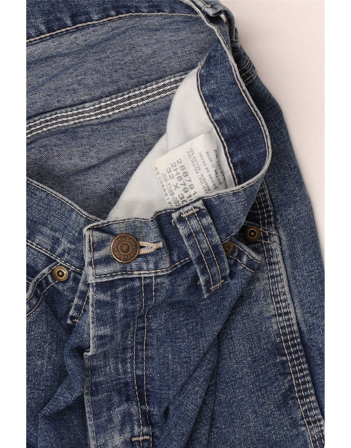 Lee Womens Cargo Straight Jeans W32 L30 Blue Floral Cotton