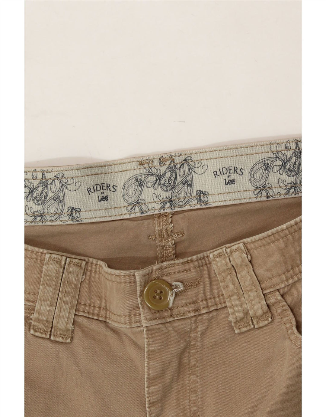 LEE Womens Riders Casual Shorts US 8 Medium W30  Beige Cotton Vintage Lee and Second-Hand Lee from Messina Hembry 