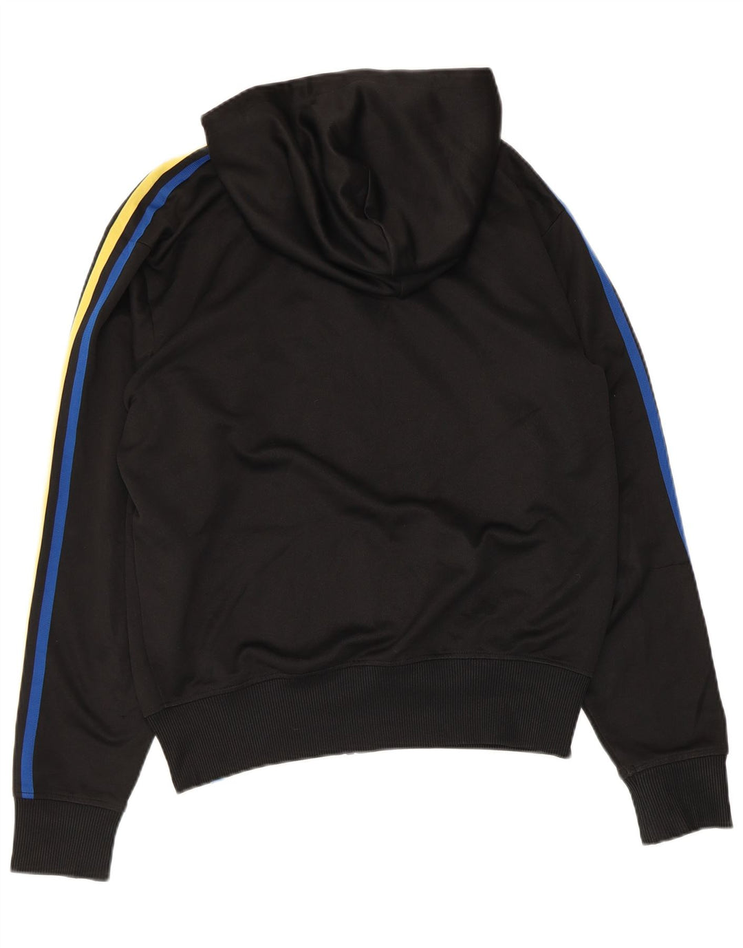 Adidas Mens Zip Hoodie Sweater Medium Black Polyester