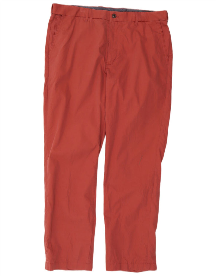 Pantaloni chino vestibilità regolare Marks & Spencer da uomo blu Harbour W38 L31 rossi