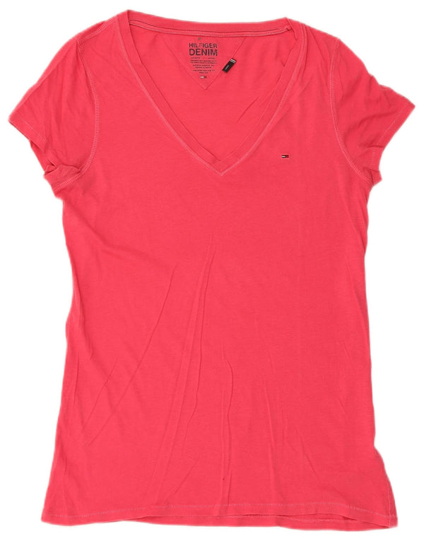 Tommy Hilfiger T-Shirt Femme UK 14 Large Rose