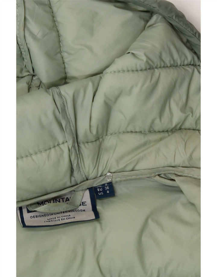 Chaqueta acolchada con capucha para mujer de Mountain Warehouse UK 8 Small Green Poliéster