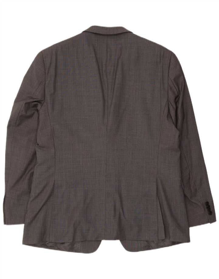 Tommy Hilfiger Mens 2 Button Blazer Jacket UK 38 Medium Grey Wool