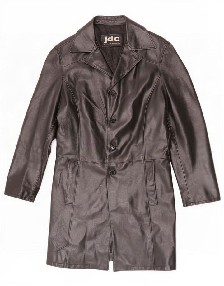 JDC Abrigo de cuero para hombre UK 38 Medium Black