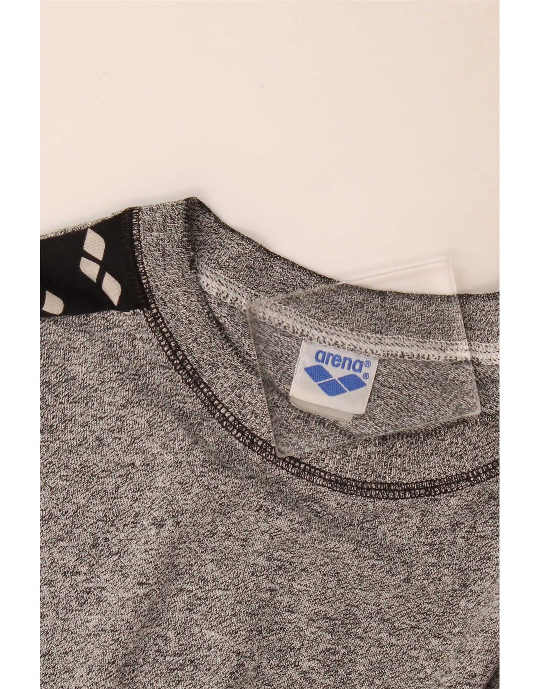 Arena Mens Graphic T-Shirt Top Large Grey Colourblock