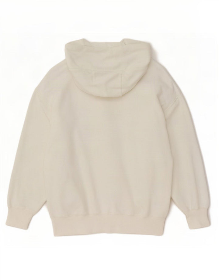 Nike Pull à capuche pour femme UK 14 en coton blanc moyen