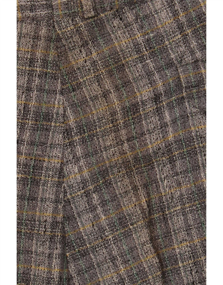 Ritt Pantalon de costume pour homme IT 50 Large W34 L33 Gris à carreaux Polyester