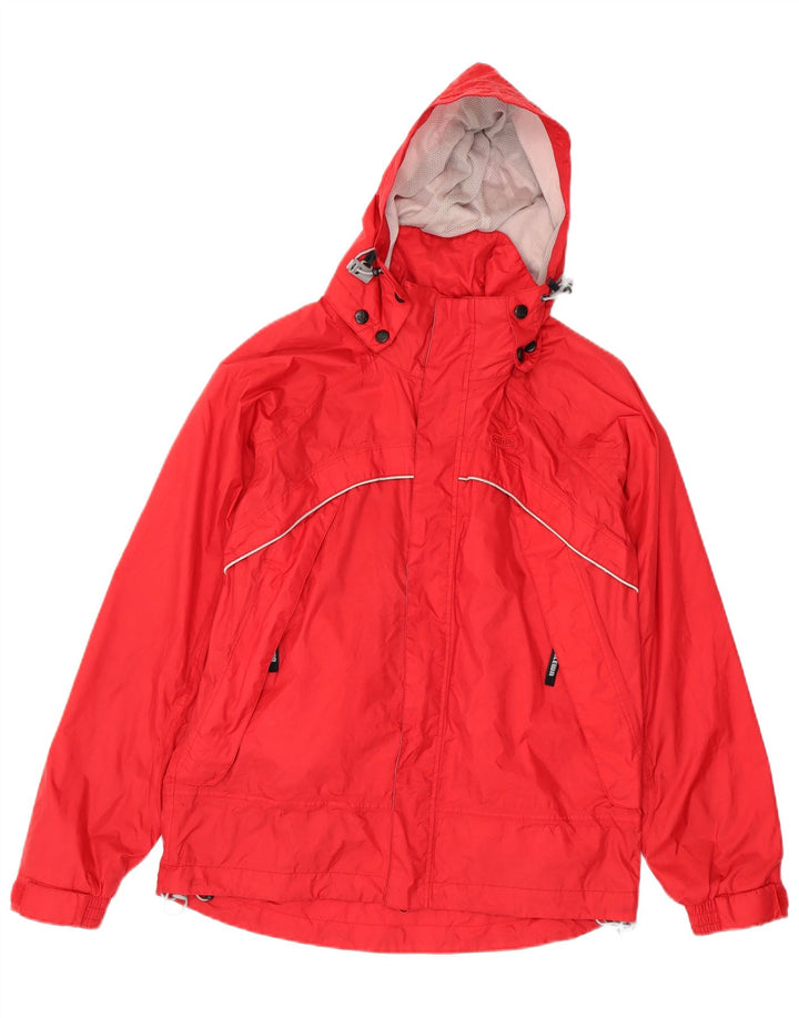 SALEWA Mens Hooded Windbreaker Jacket IT 46 Small Red Polyamide