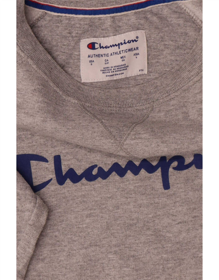 Champion Herren-Sweatshirt mit Grafik, Größe S, Grau, Baumwolle
