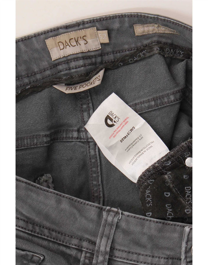 Dack's Jean Slim Homme IT 52 XL W34 L31 Gris Coton