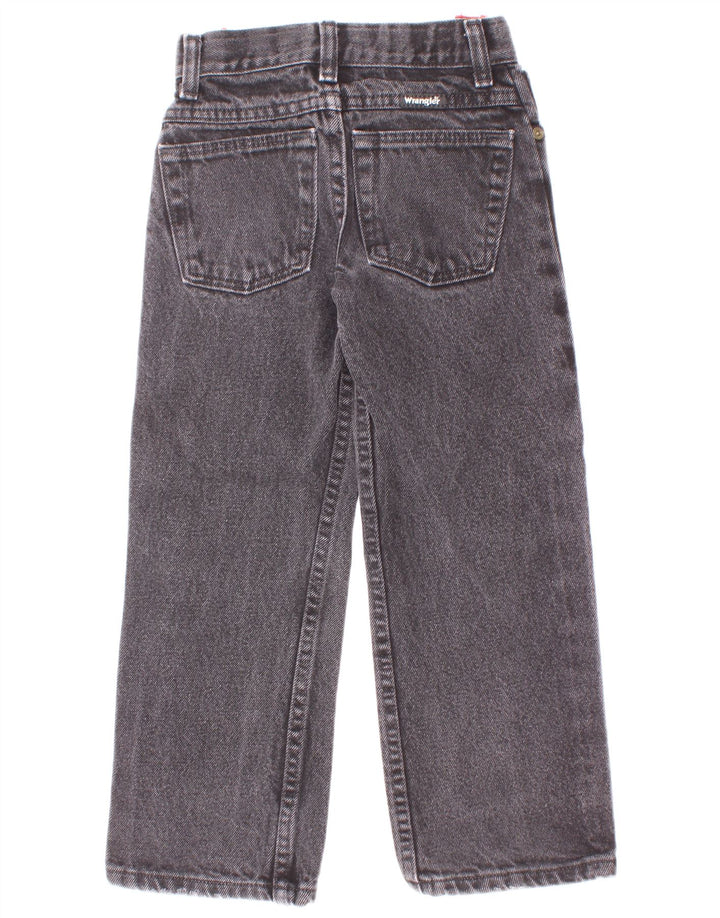 Wrangler Boys Slim Jeans 7-8 Years W22 L20 Grey Cotton