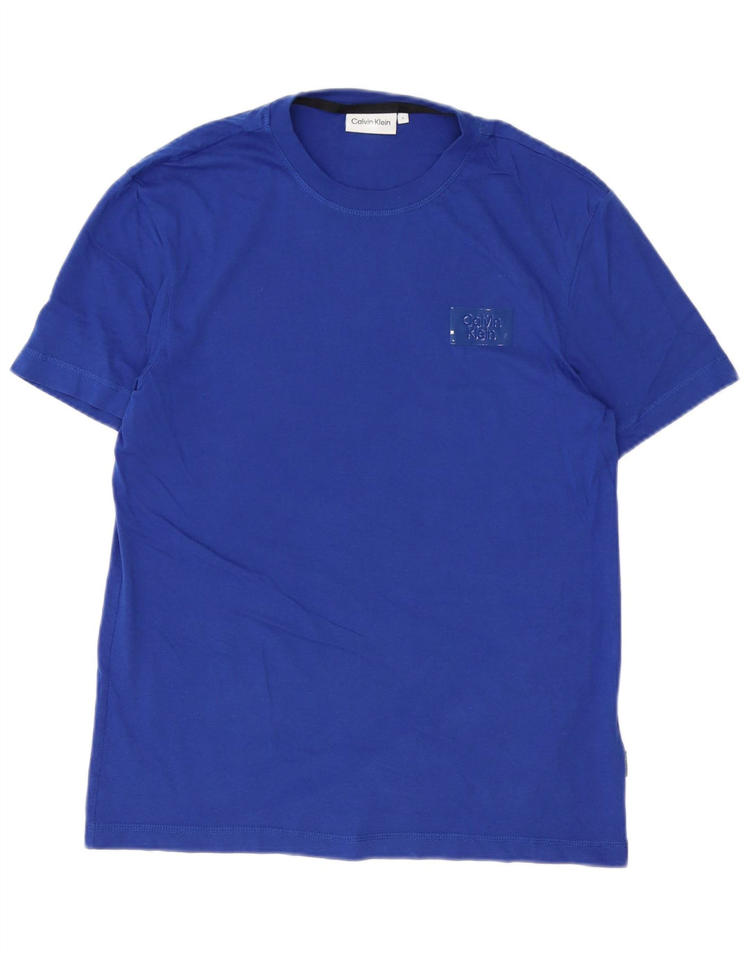 Calvin Klein Mens T-Shirt Top Small Blue Cotton