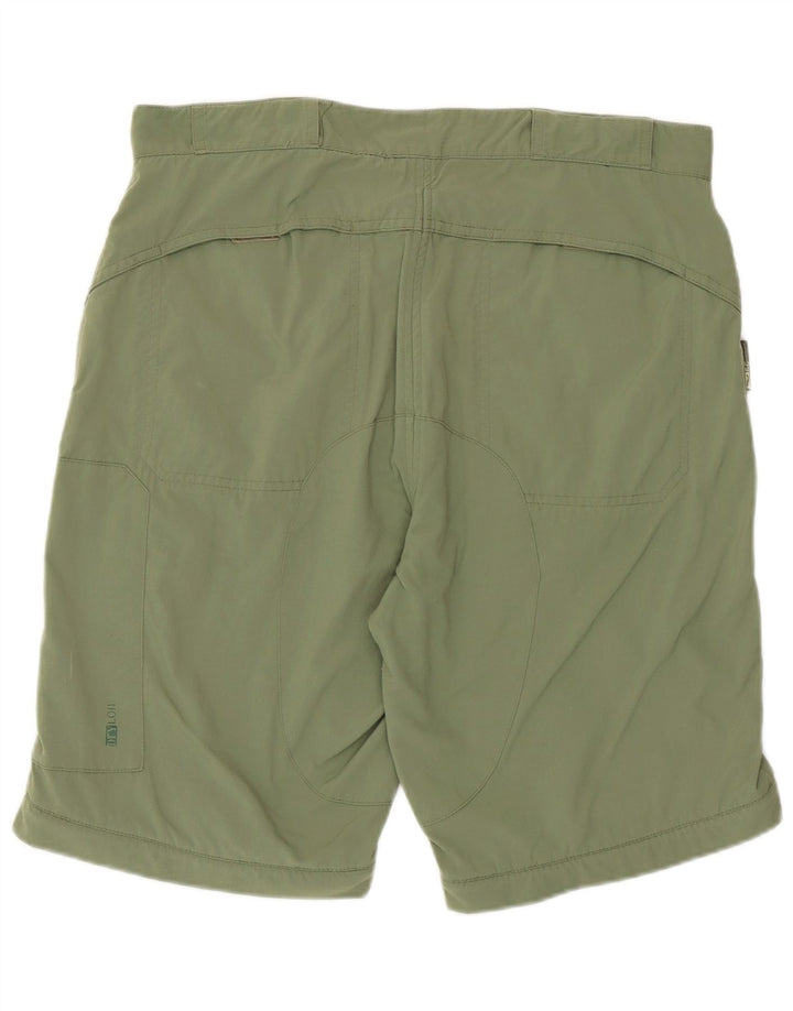 Pantaloni scurți cargo vintage pentru bărbați mari W34 verde