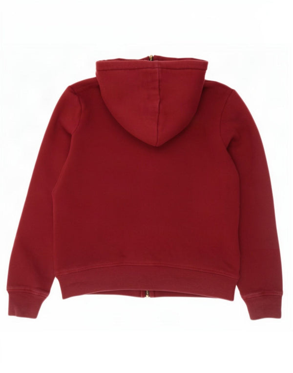 Superdry Pull à capuche zippé graphique pour femme UK 8 Small Maroon Cotton