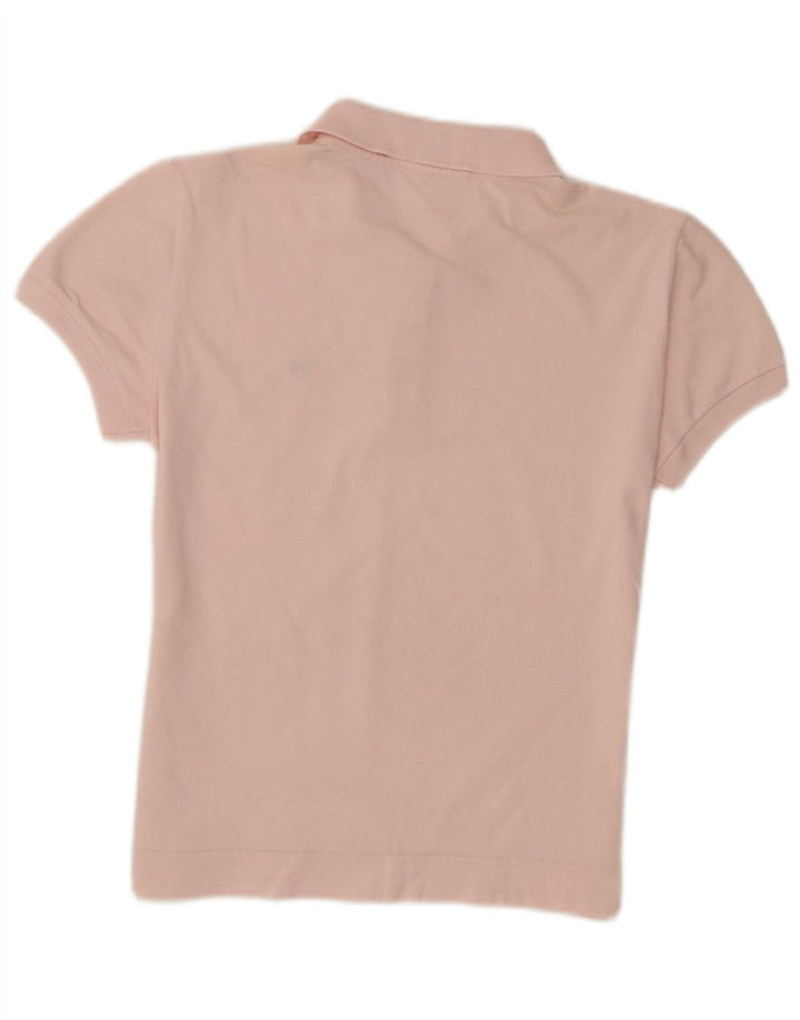Lacoste Womens Polo Shirt Size 42 Large Pink Cotton