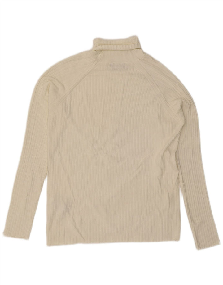 Rollkragenpullover für Herren von Zara, groß, weiße Viskose