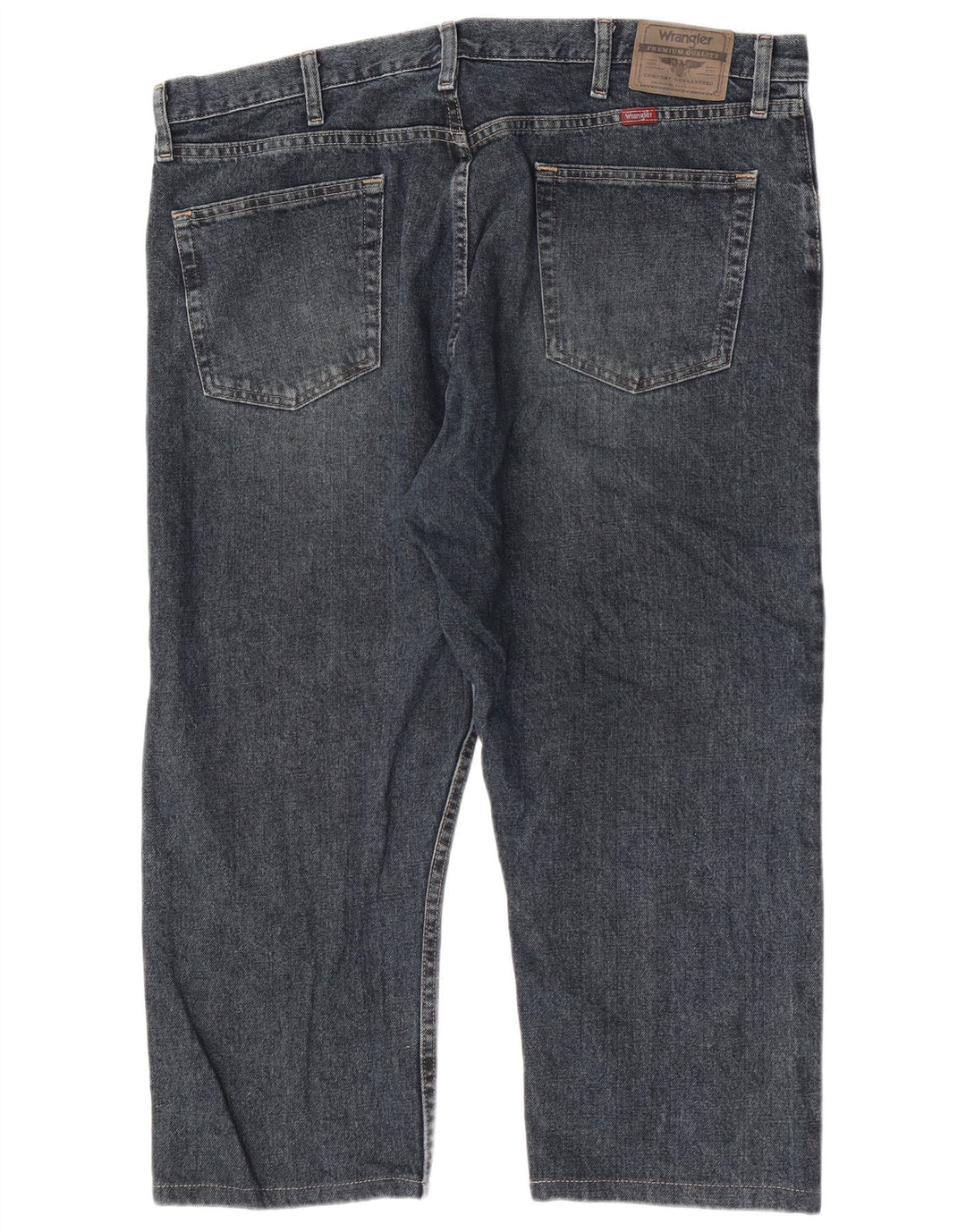 Wrangler Mens Straight Jeans W40 L23 Navy Blue Cotton